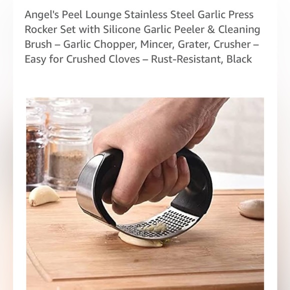 Stainless Steel Garlic Press - Picture 5 of 7